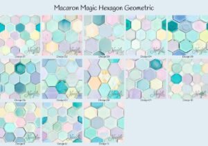 Macaron Magic Hexagon Geometric
