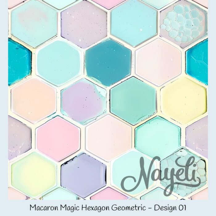 Macaron Magic Hexagon Geometric – Bild 2