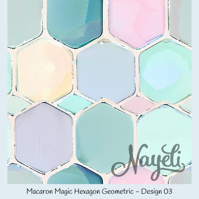Macaron Magic Hexagon Geometric – Bild 4