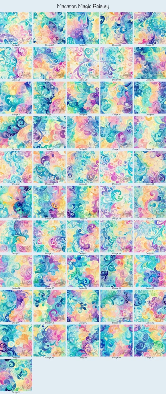 Macaron Magic Paisley – Bild 1