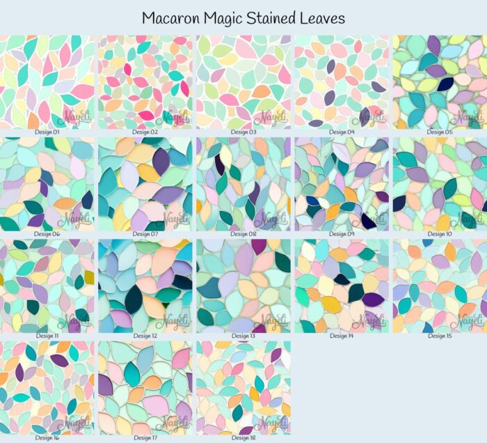 Macaron Magic Stained Leaves – Bild 1