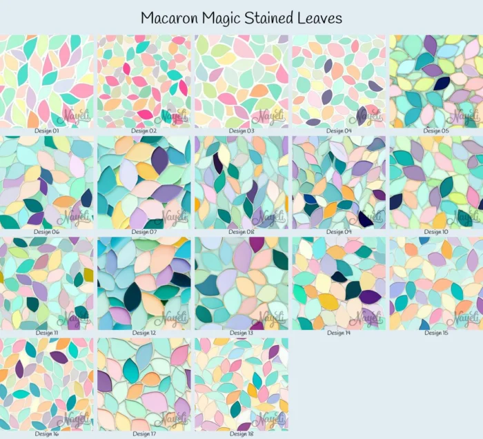 Macaron Magic Stained Leaves – Bild 1