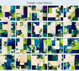 Twilight & Lime Abstract