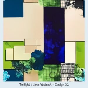 Twilight & Lime Abstract – Bild 3