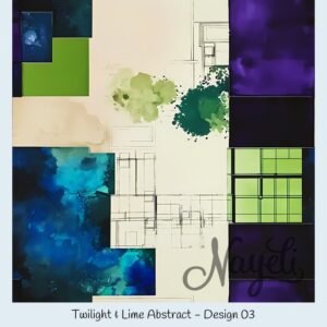 Twilight & Lime Abstract – Bild 4