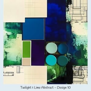 Twilight & Lime Abstract – Bild 11