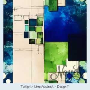Twilight & Lime Abstract – Bild 12