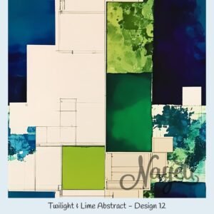 Twilight & Lime Abstract – Bild 13