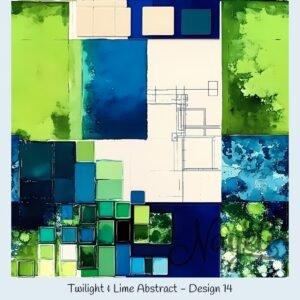 Twilight & Lime Abstract – Bild 15