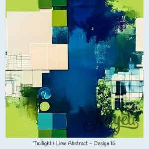 Twilight & Lime Abstract – Bild 17