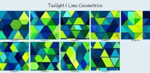 Twilight & Lime Geometrics