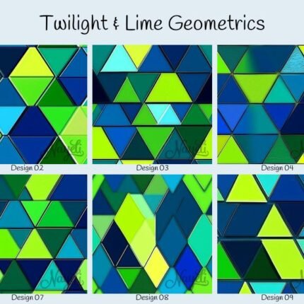 Twilight & Lime Geometrics