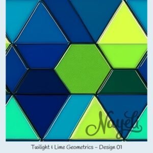 Twilight & Lime Geometrics – Bild 2