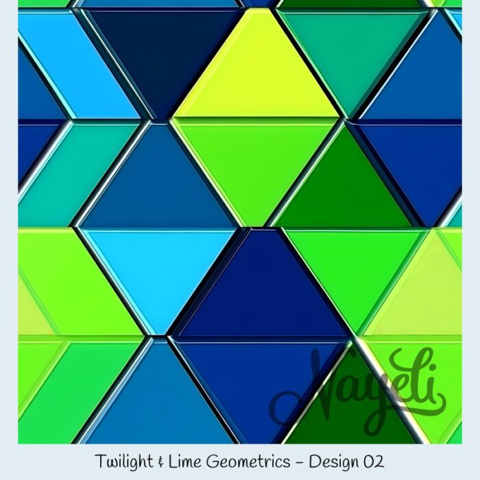 Twilight & Lime Geometrics – Bild 3