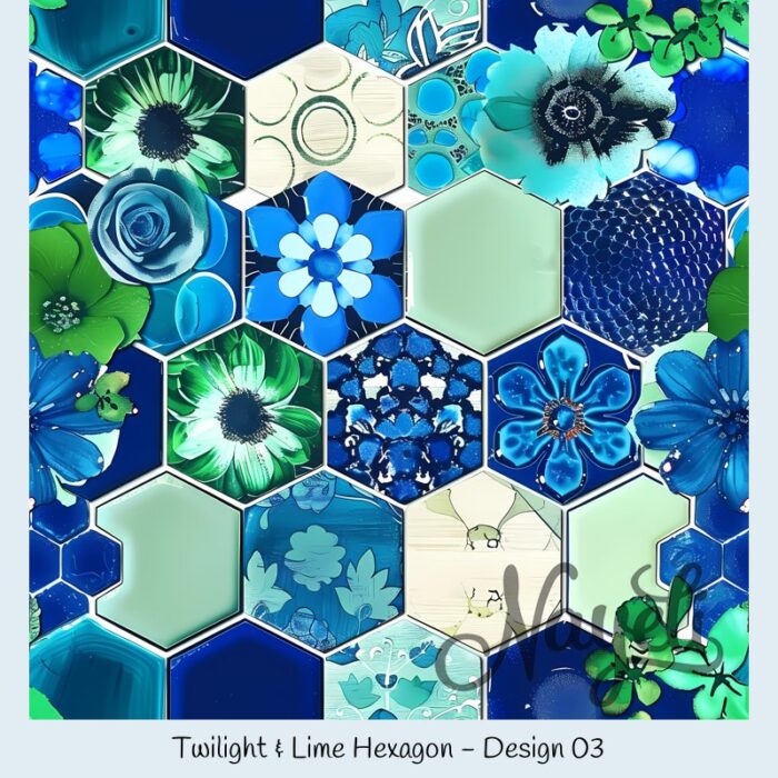 Twilight & Lime Hexagon – Bild 4