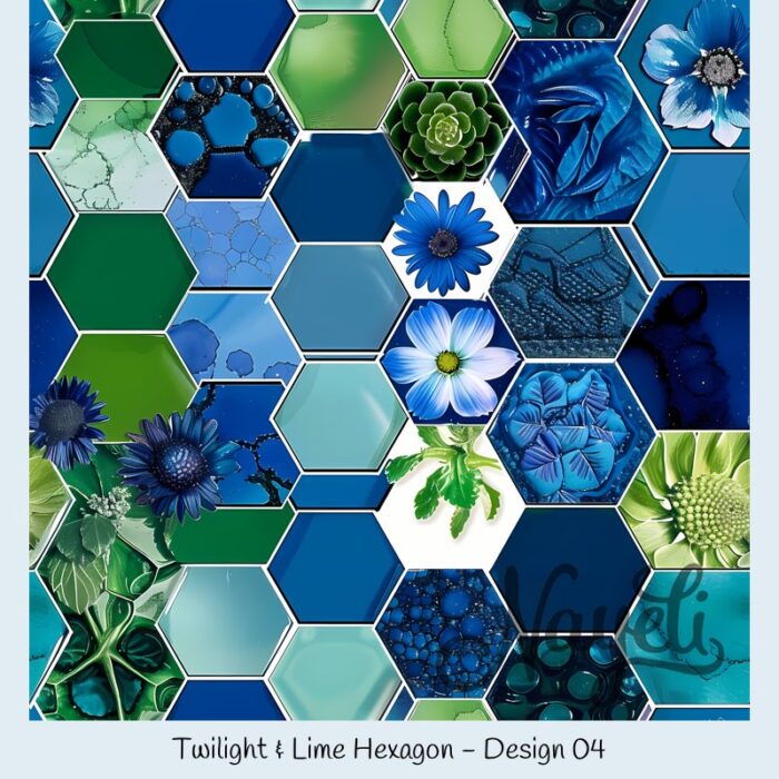 Twilight & Lime Hexagon – Bild 5