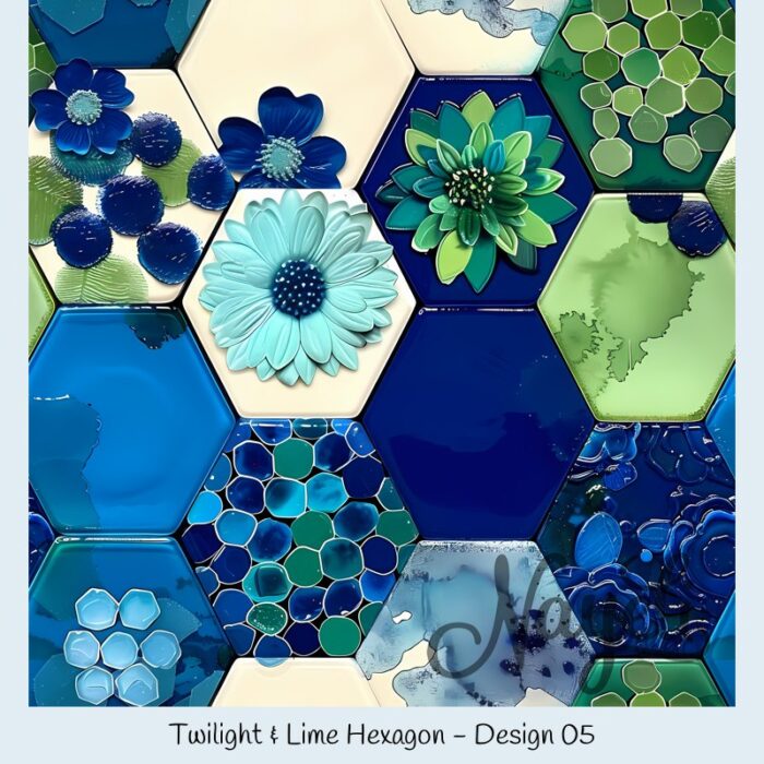 Twilight & Lime Hexagon – Bild 6