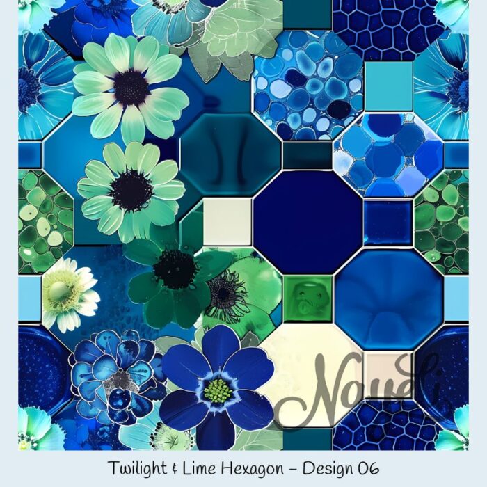 Twilight & Lime Hexagon – Bild 7