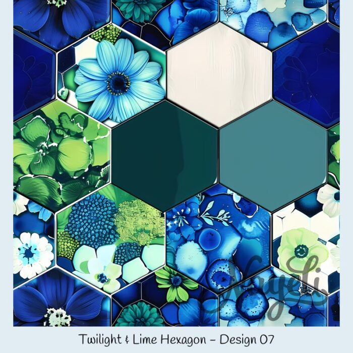 Twilight & Lime Hexagon – Bild 8