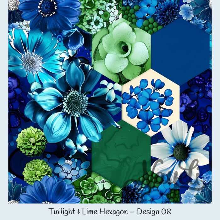 Twilight & Lime Hexagon – Bild 9