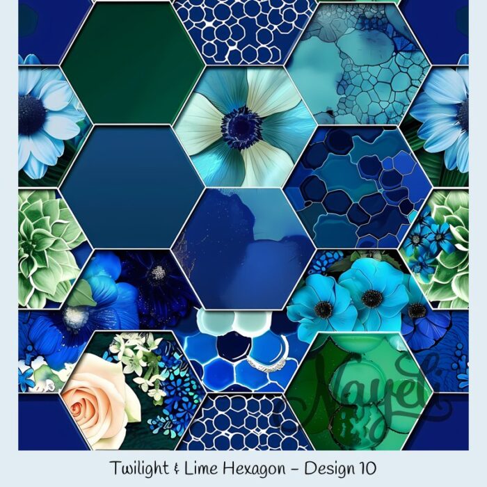 Twilight & Lime Hexagon – Bild 11