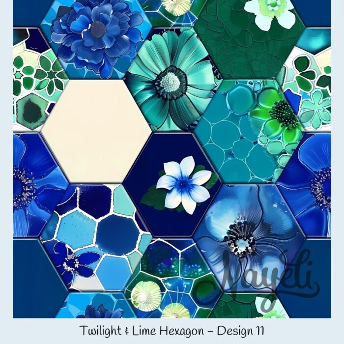 Twilight & Lime Hexagon – Bild 12
