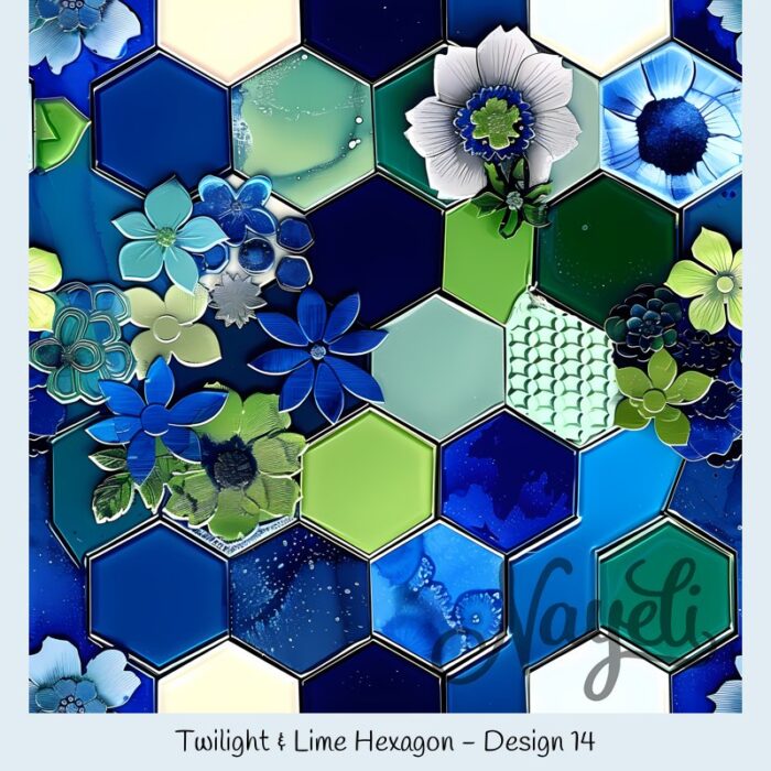 Twilight & Lime Hexagon – Bild 15