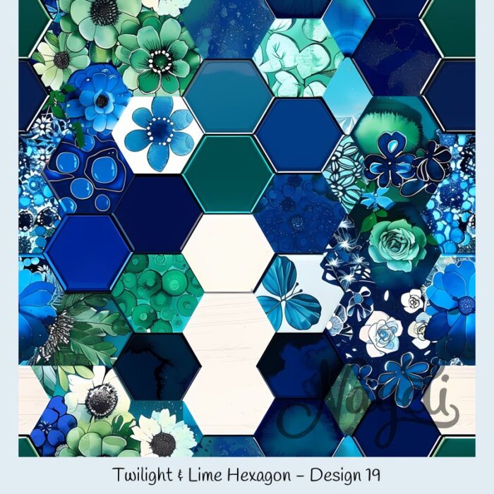 Twilight & Lime Hexagon – Bild 20