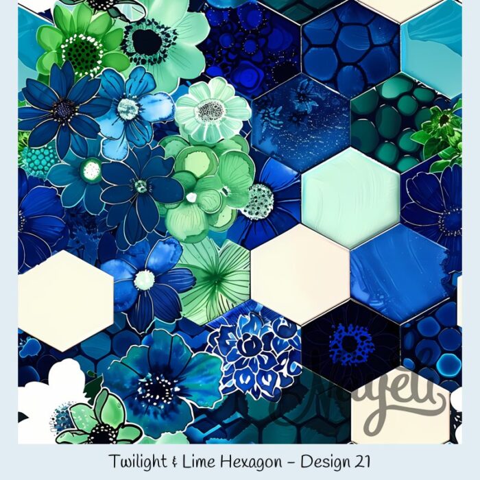 Twilight & Lime Hexagon – Bild 22