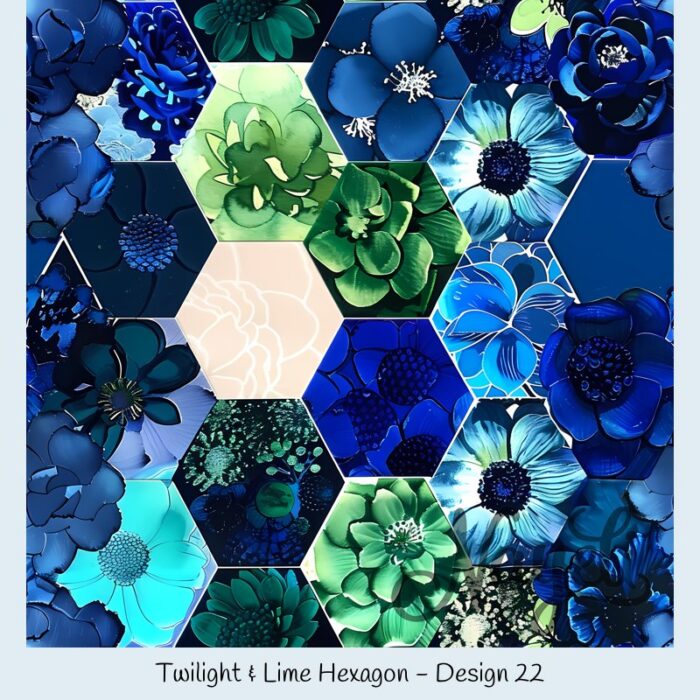 Twilight & Lime Hexagon – Bild 23