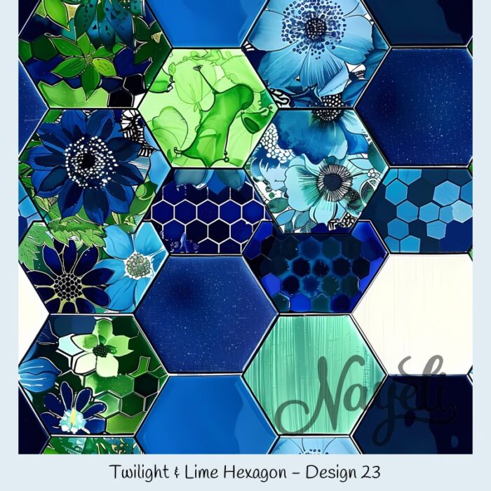 Twilight & Lime Hexagon – Bild 24