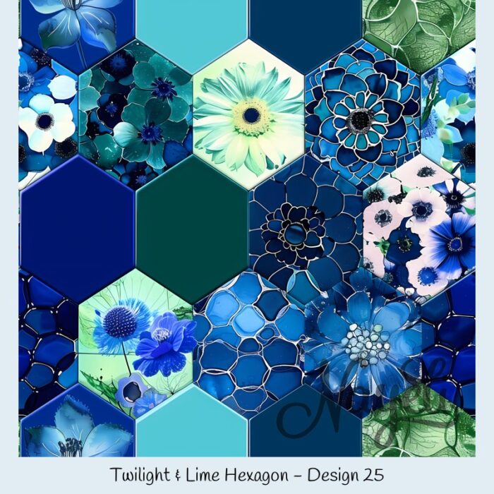 Twilight & Lime Hexagon – Bild 26