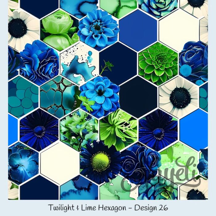Twilight & Lime Hexagon – Bild 27