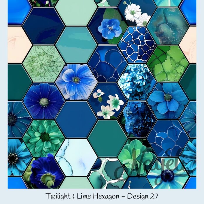 Twilight & Lime Hexagon – Bild 28