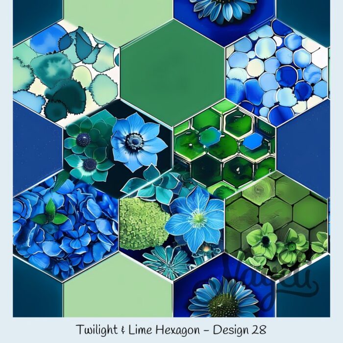 Twilight & Lime Hexagon – Bild 29