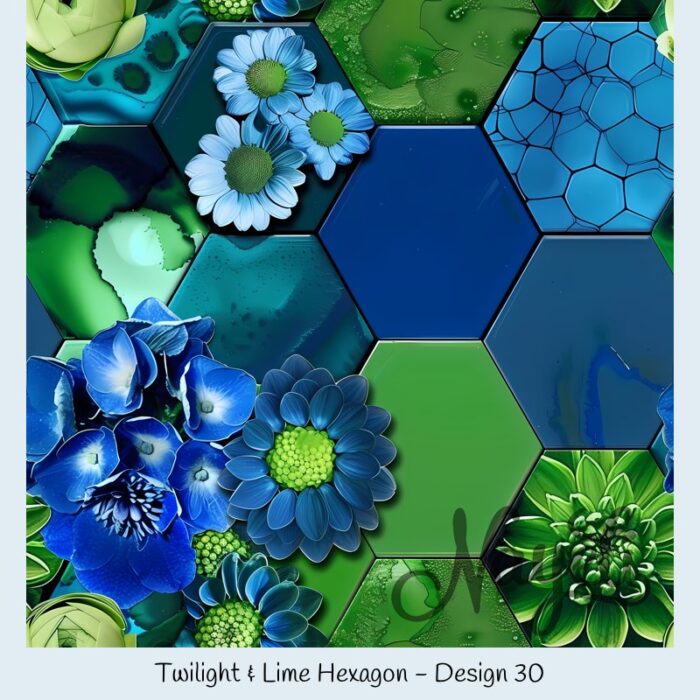 Twilight & Lime Hexagon – Bild 31