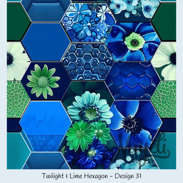 Twilight & Lime Hexagon – Bild 32