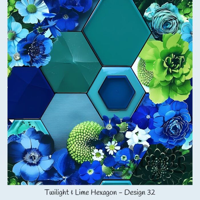 Twilight & Lime Hexagon – Bild 33