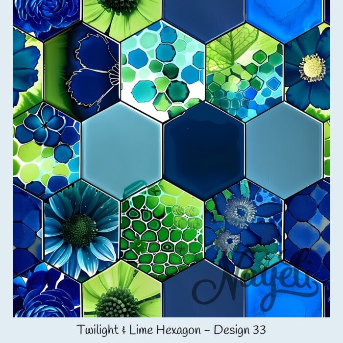 Twilight & Lime Hexagon – Bild 34
