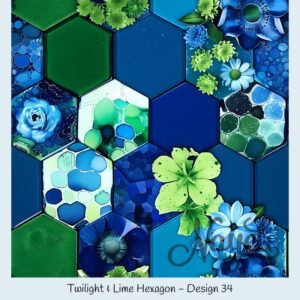 Twilight & Lime Hexagon – Bild 35