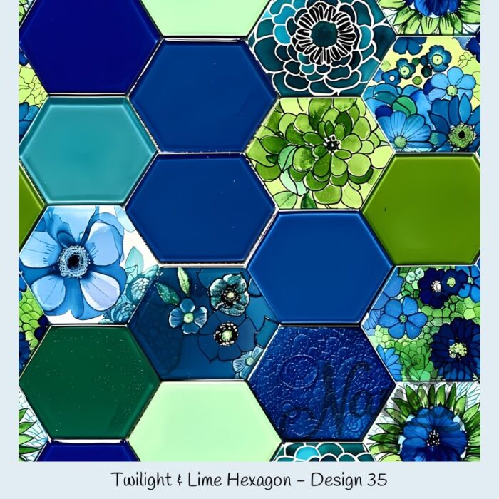 Twilight & Lime Hexagon – Bild 36