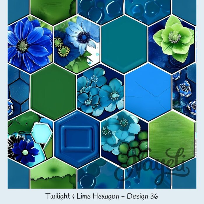 Twilight & Lime Hexagon – Bild 37
