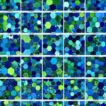 Twilight & Lime Hexagon Geometric