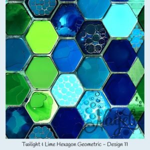 Twilight & Lime Hexagon Geometric – Bild 12