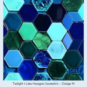 Twilight & Lime Hexagon Geometric – Bild 20