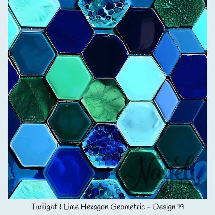 Twilight & Lime Hexagon Geometric – Bild 20