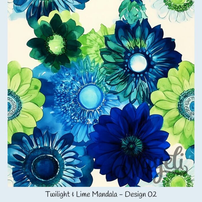 Twilight & Lime Mandala – Bild 3