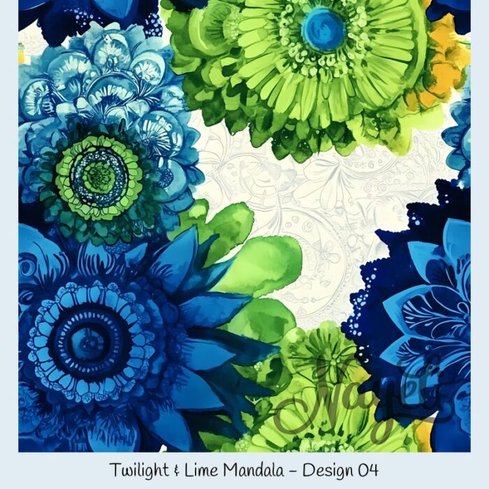 Twilight & Lime Mandala – Bild 5