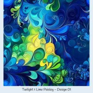 Twilight & Lime Paisley – Bild 2