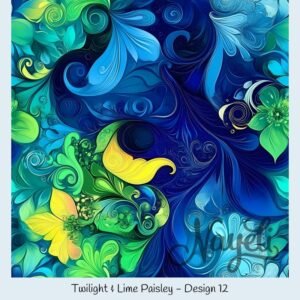 Twilight & Lime Paisley – Bild 13